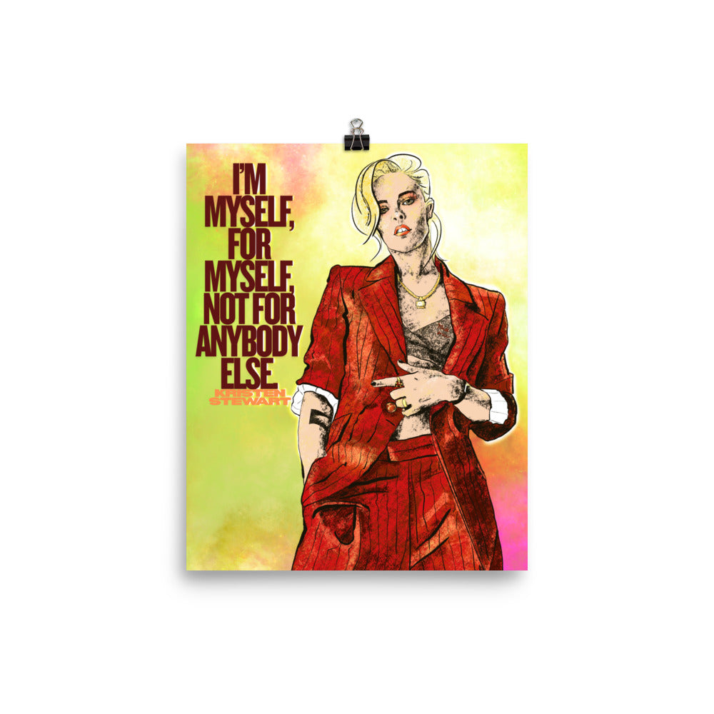 “I’m myself for myself” quote wall art