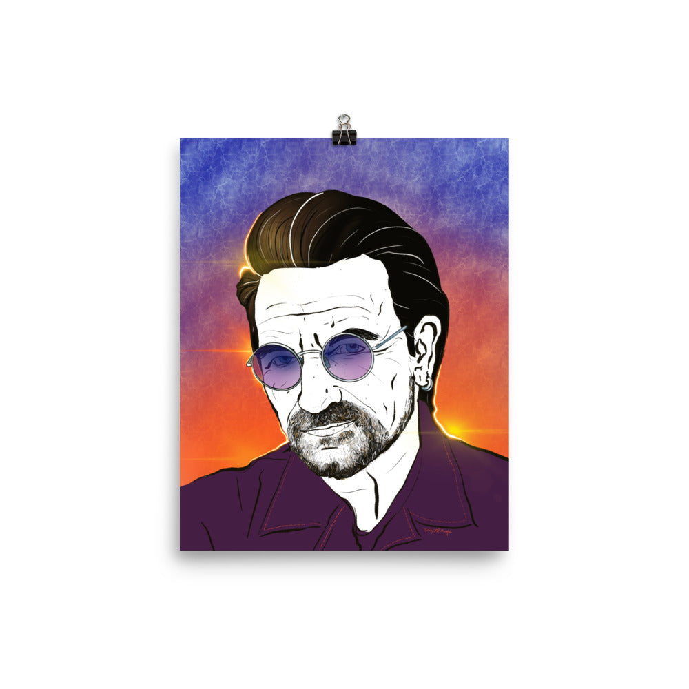 Rock icon graphic illustration
