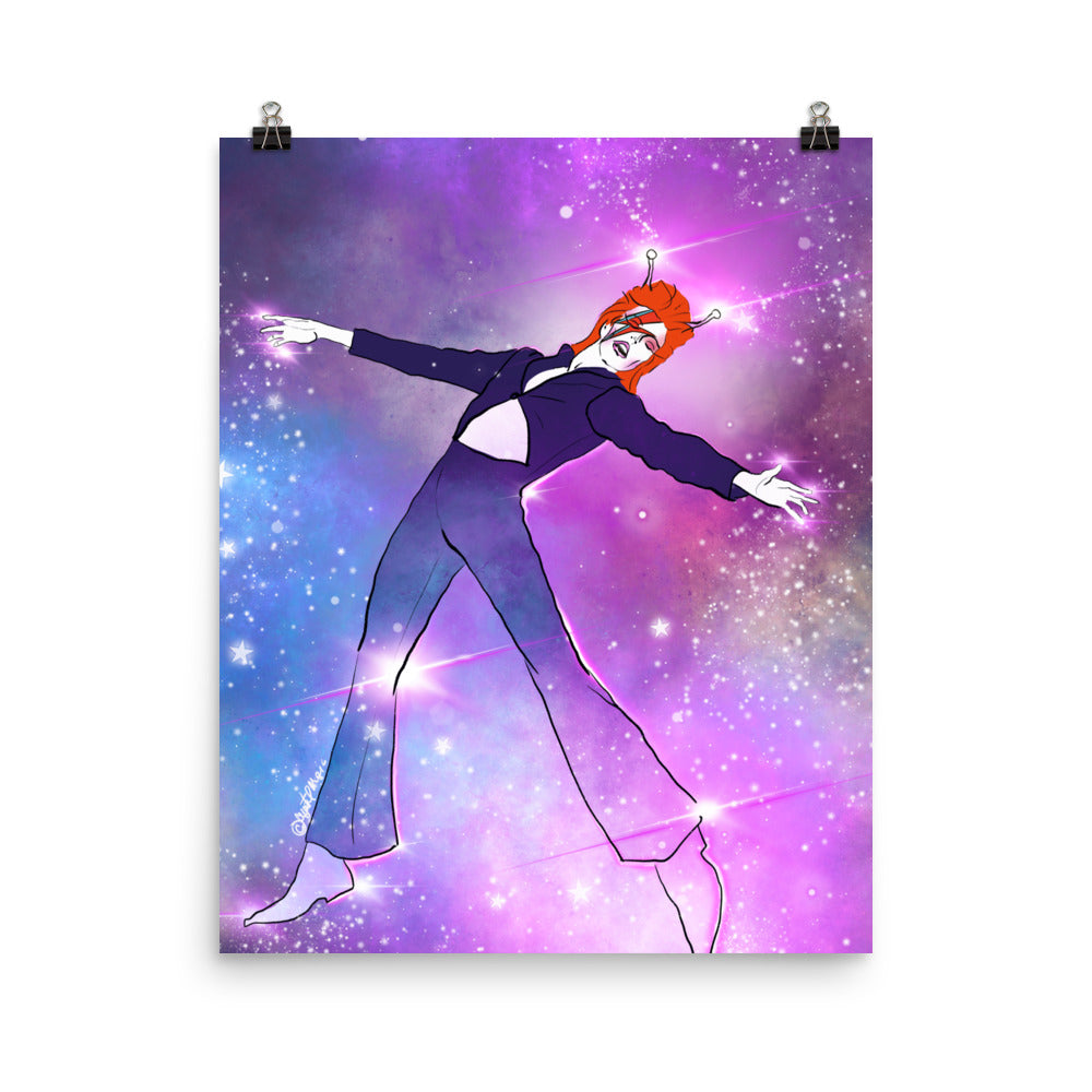Crystal Creates Magic Bowie Halloween print