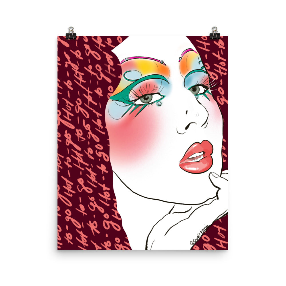 “Hot to Go” inspired poster with vibrant colors
