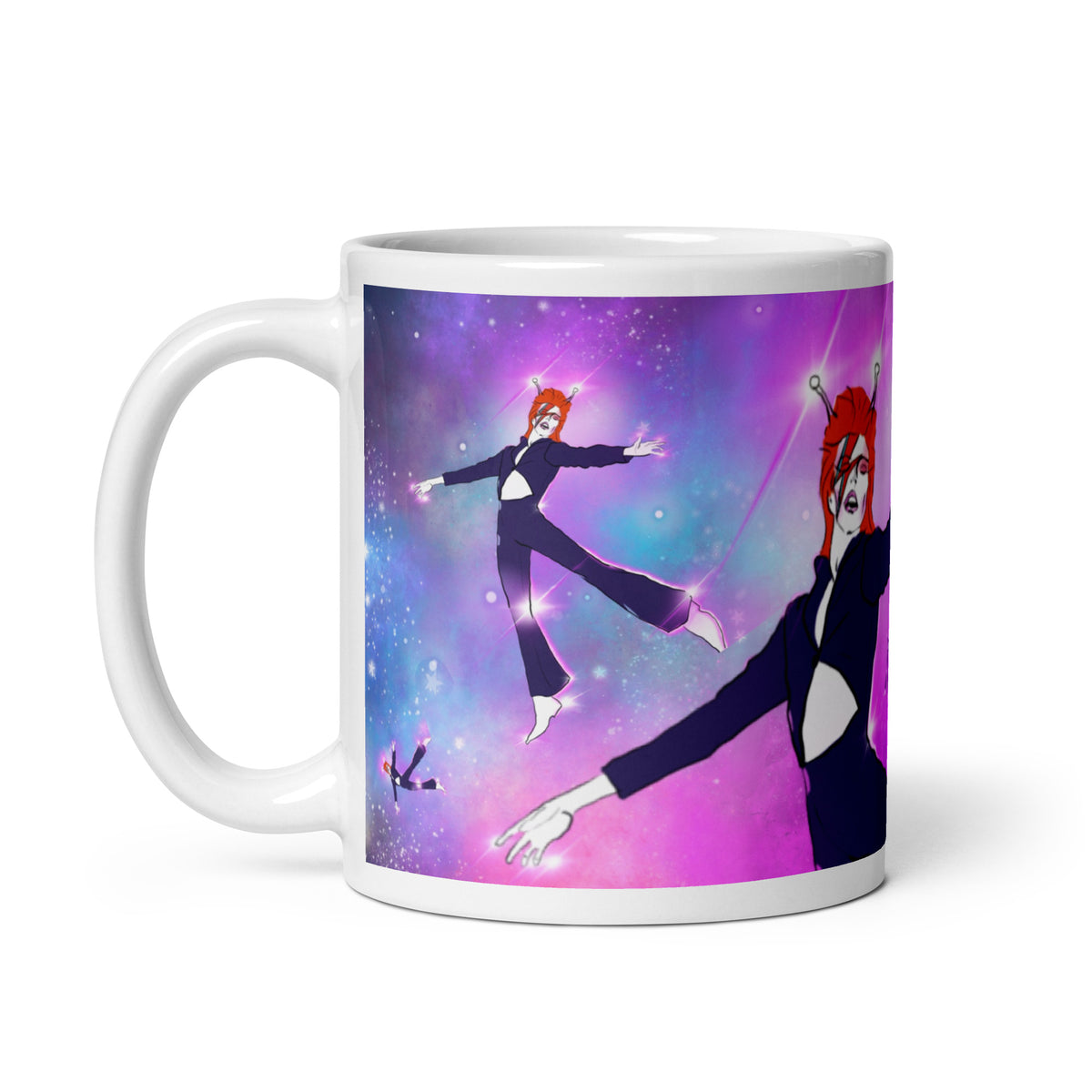 Bowie stars mug illustration

