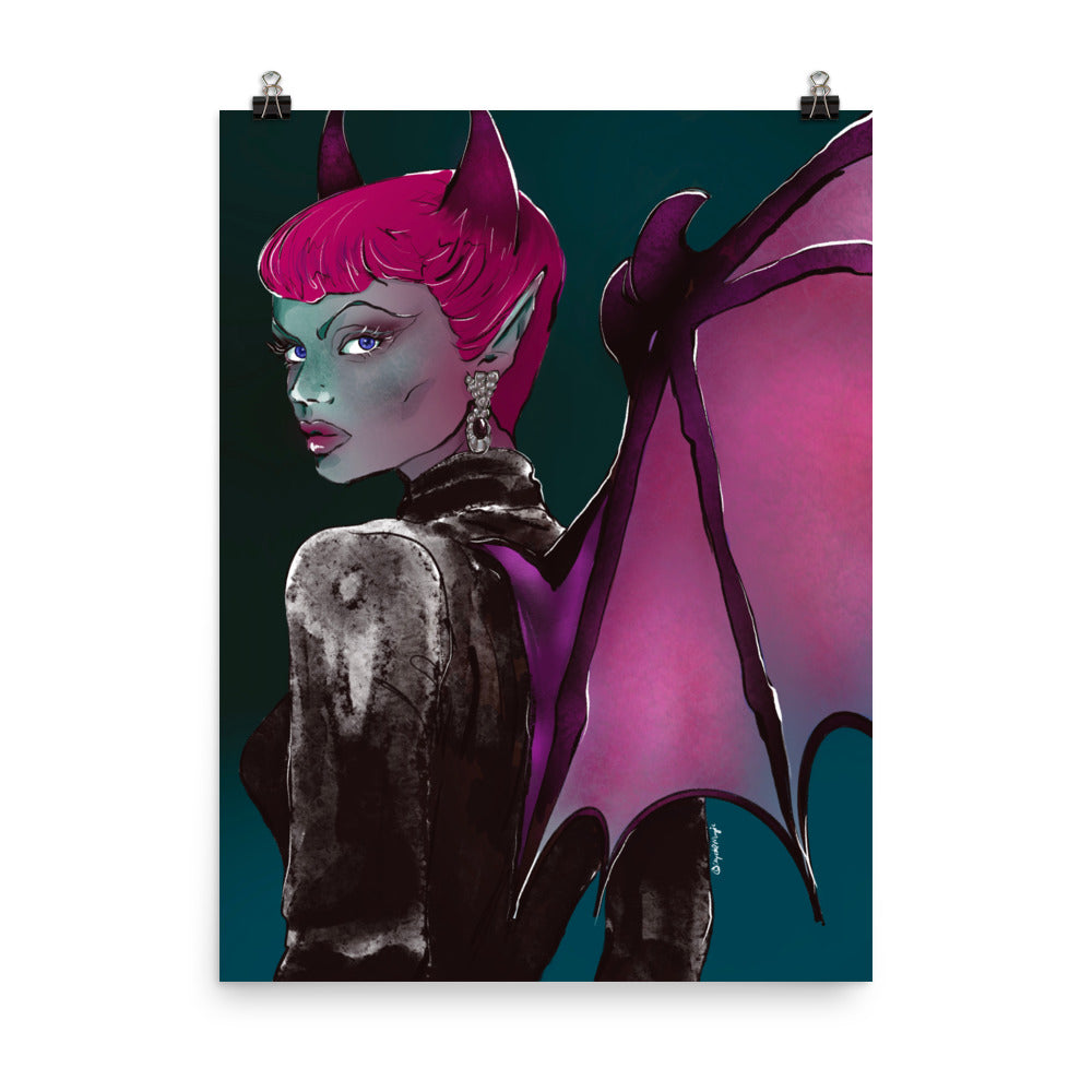 Pink aesthetic fantasy illustration
