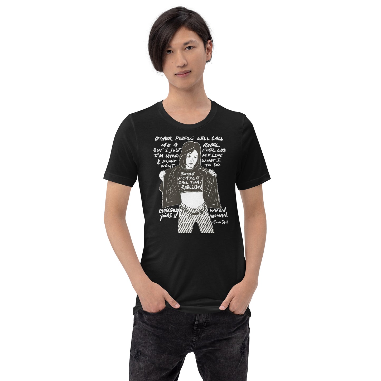 Feminist pop‑art Joan Jett t‑shirt
