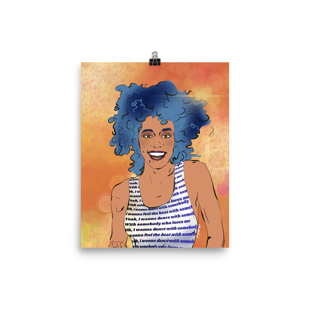 Crystal Creates Magic Whitney Houston print
